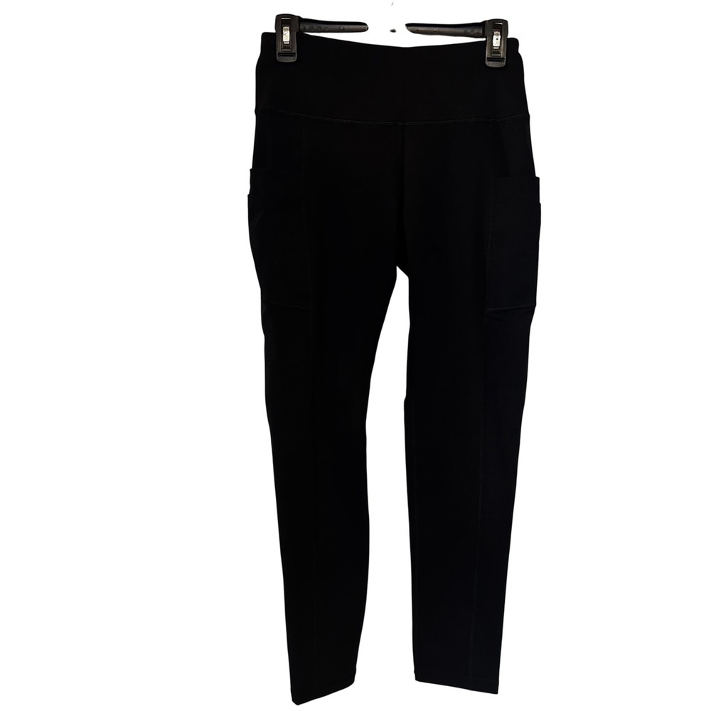 Ewedoos Women's Medium NWT Black High Rise Cargo Pocket Leggings Yoga Pants